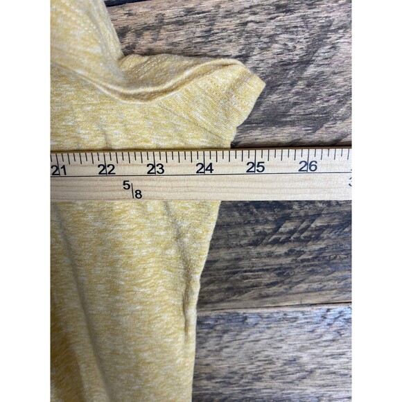 AVA & VIV Women's Yellow 3X V-Neck Short Sleeve Top Cotton Blend - Picture 9 of 10